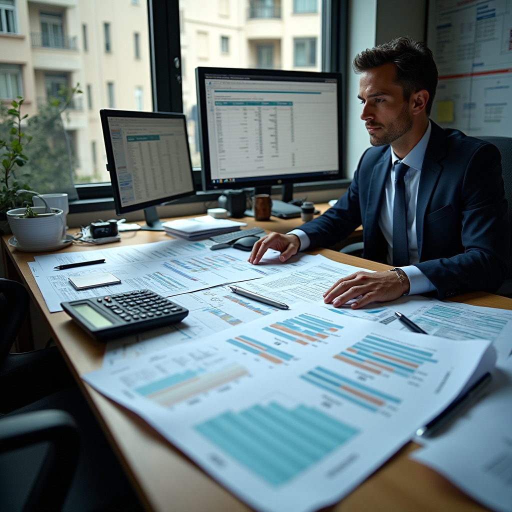 Financial analysis for common expense calculation in co-ownership