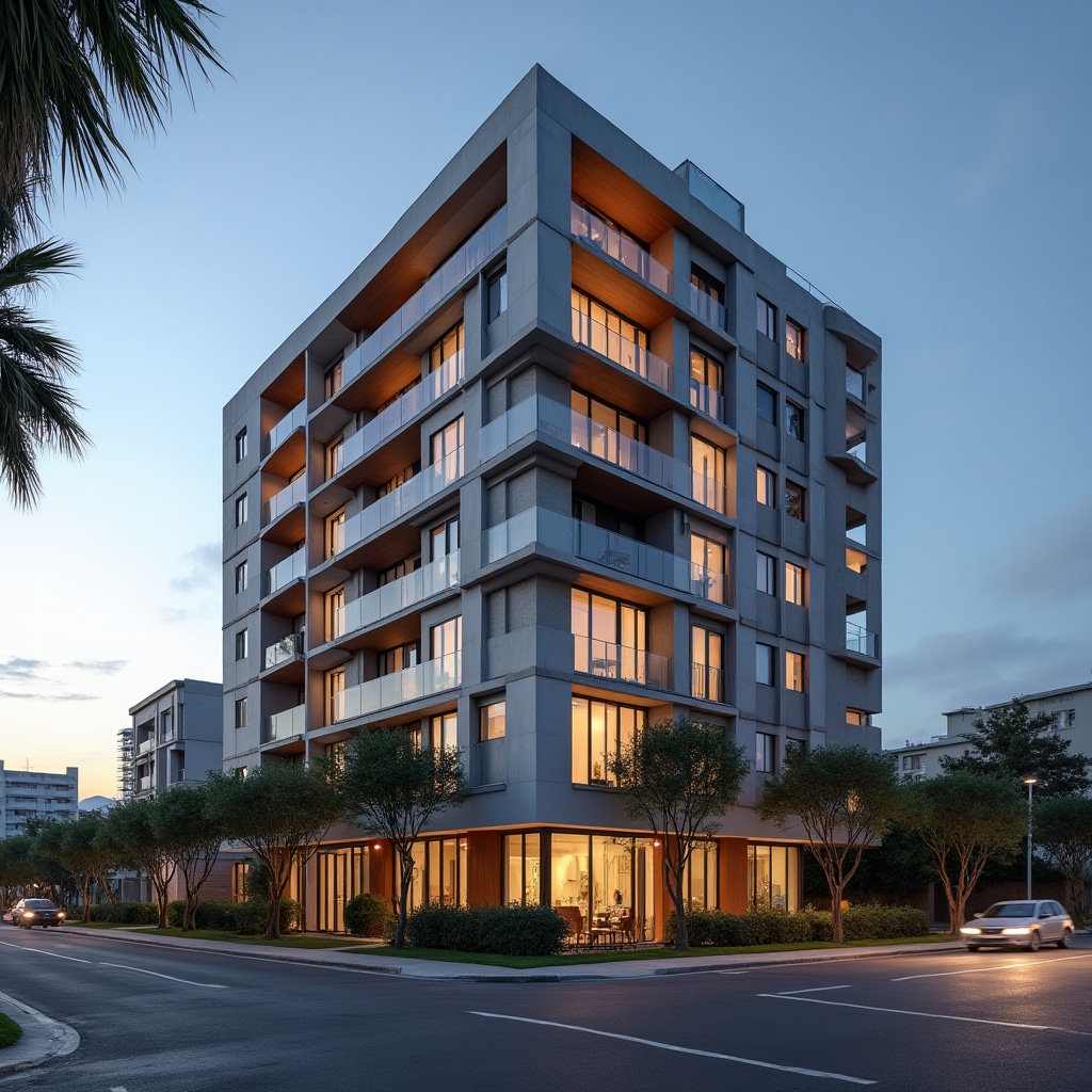 Modern residential building developed through collective investment in Chile